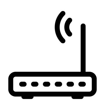 Wifi yönlendirici vektör simgesi
