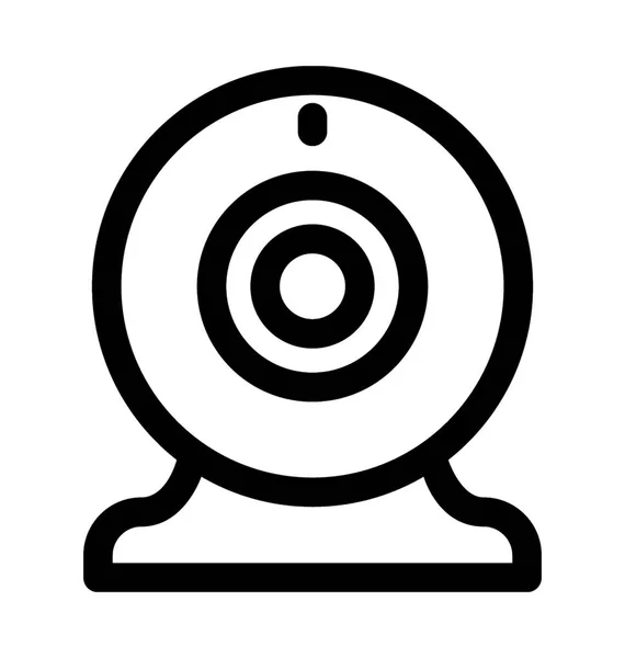 Webcam Icône Vectorielle Plate — Image vectorielle