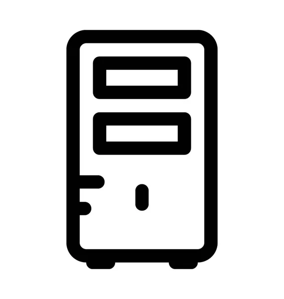 PC toren Vector Icon — Stockvector