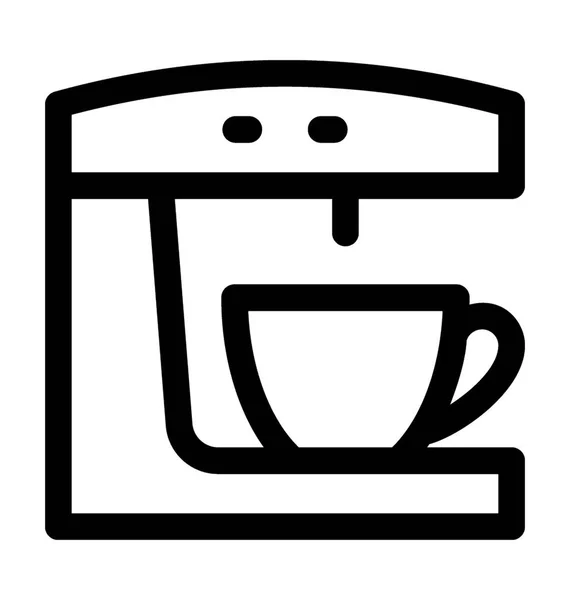 Máquina de café vector icono — Vector de stock