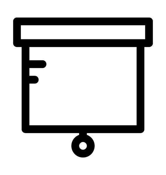 Icona vettoriale dello schermo di proiezione — Vettoriale Stock