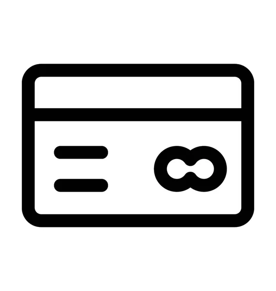 Ikona vektoru kreditní karty — Stockový vektor