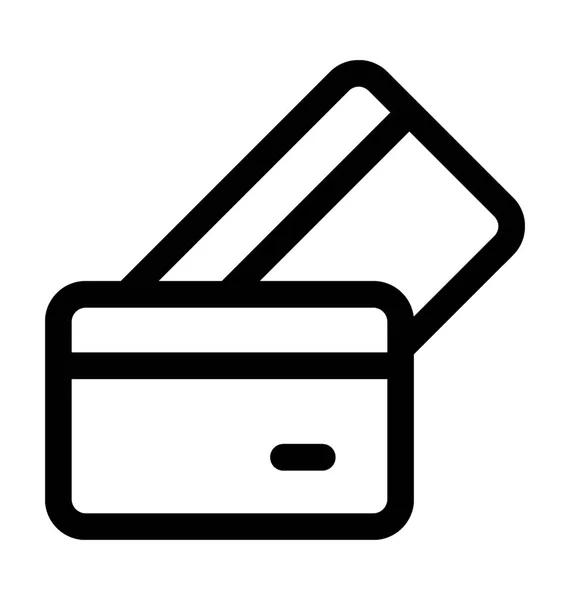 Tarjeta de crédito vector icono — Vector de stock