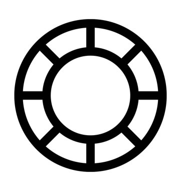  hayat halka vektör simgesi