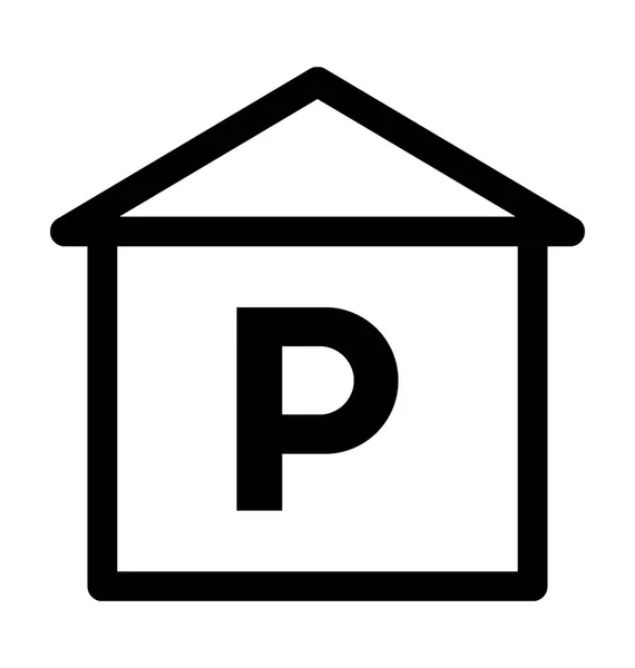 Vector de estacionamiento icono — Vector de stock