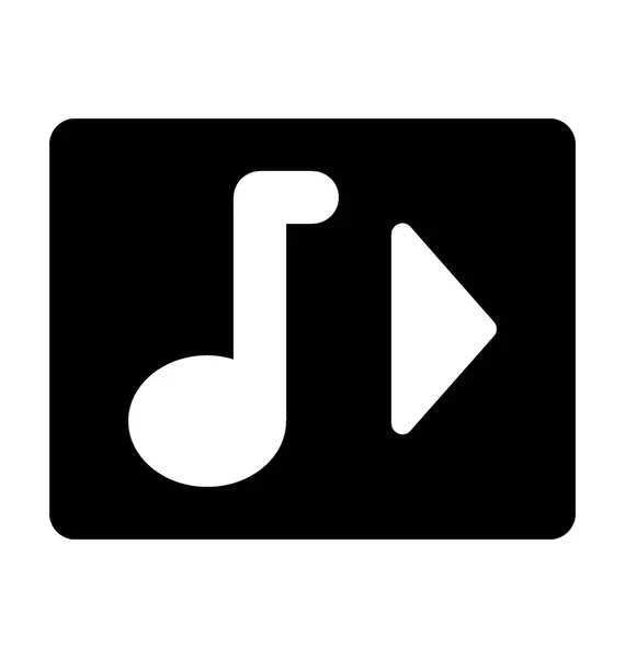 Jouer Icône vectorielle de musique — Image vectorielle