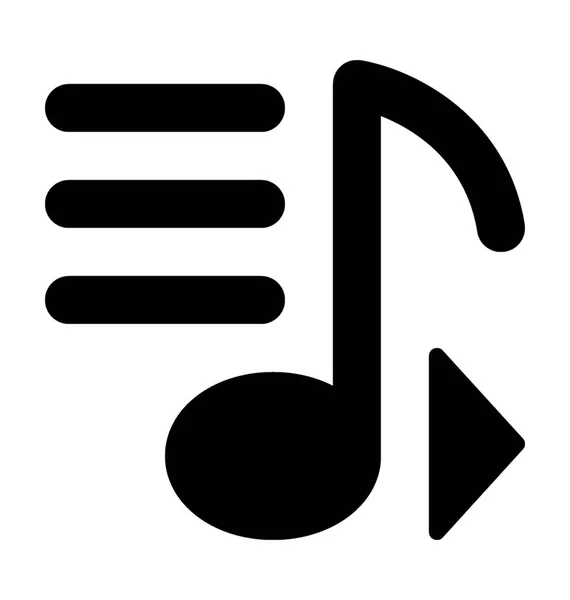 Musik-Vektor-Symbol abspielen — Stockvektor