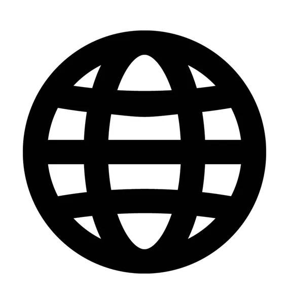 Globus-Vektorsymbol — Stockvektor
