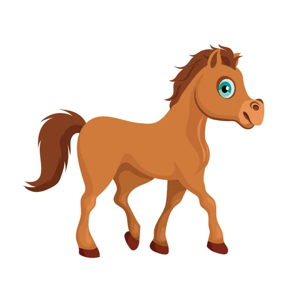 Pferd Flache Vektor Symbol — Stockvektor