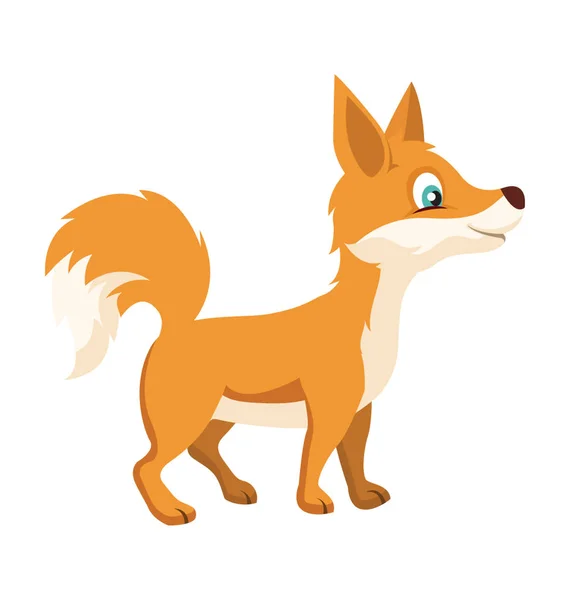 狐狸平面矢量图标 — 图库矢量图片