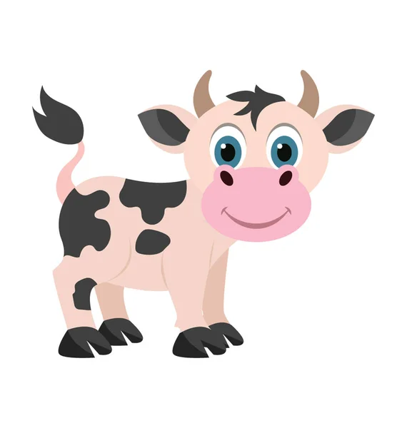 Krowa Płaskie Vector Icon — Wektor stockowy