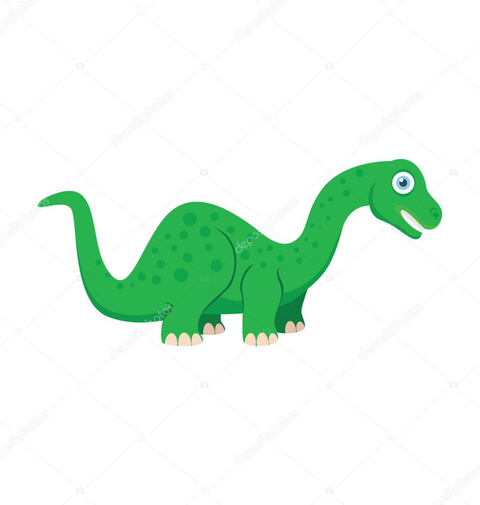 Dinosaur Flat Vector Icon