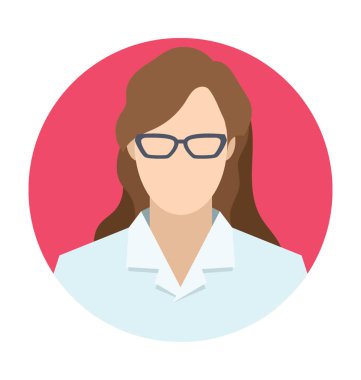 Sekreter Düz vektör simgesi