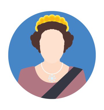 Elizabeth Flat vektör simgesi