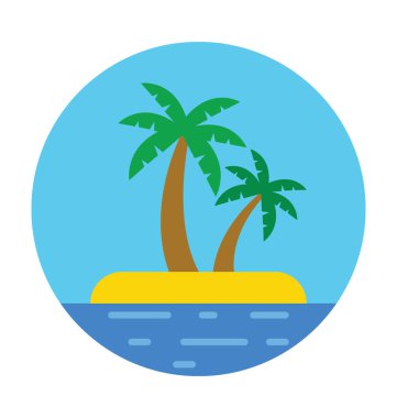 Palmiye ağacı vektör simgesi