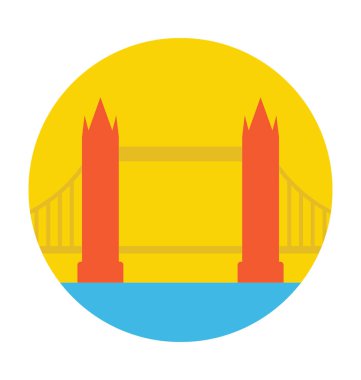Tower Bridge vektör simgesi