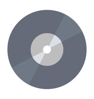 CD düz vektör simgesi