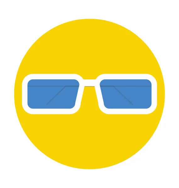 Gafas Sol Planas Vector Icon — Vector de stock