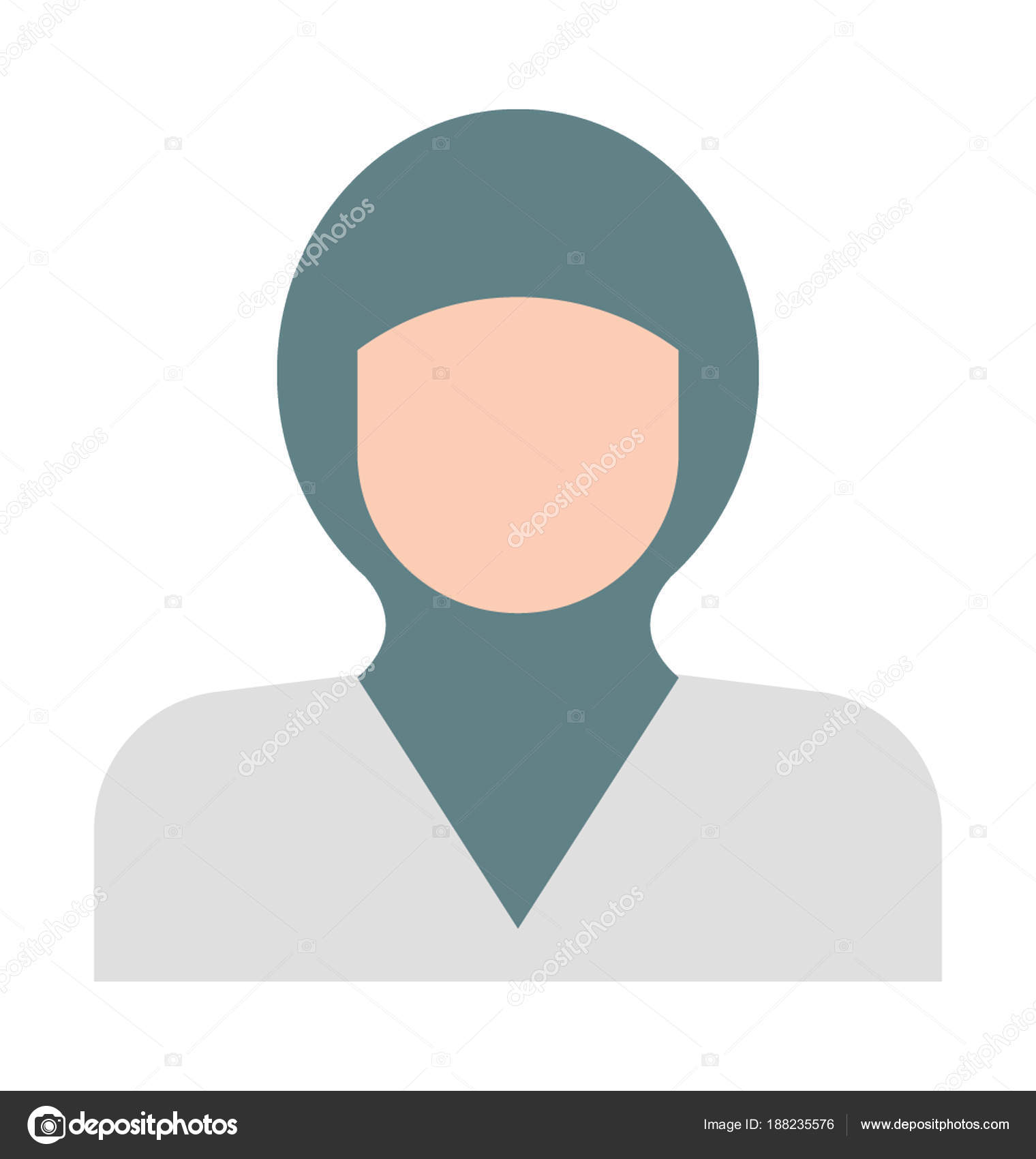 Download Muslim Woman Vector Icon — Stock Vector © prosymbols #188235576