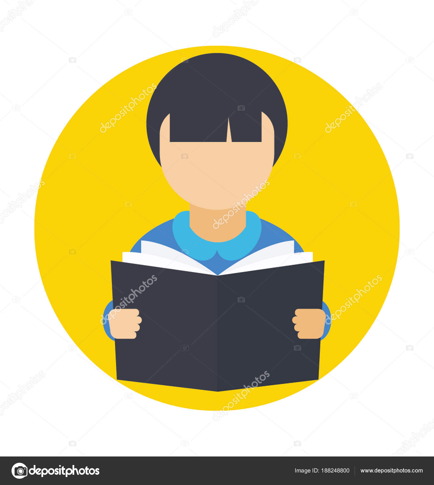 Download Student Flat Vector Icon — Stock Vector © prosymbols #188248800