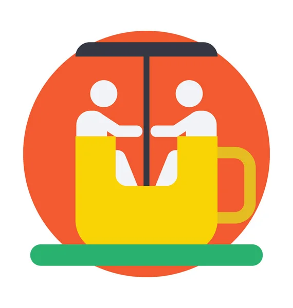 Rotative Cup Vector Icon — Stock Vector