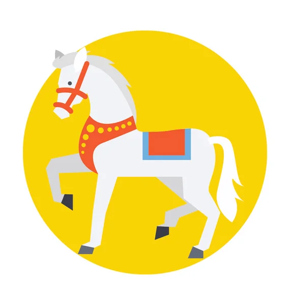 Icono del vector caballo — Vector de stock