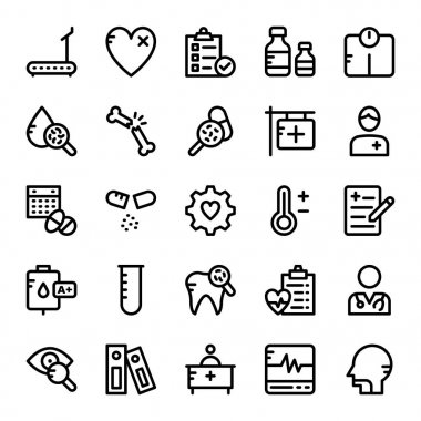 Tıbbi ve sağlık vektör simgeler 4