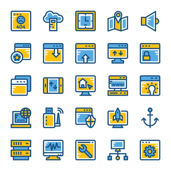 Internet Vektorsymbole — Stockvektor