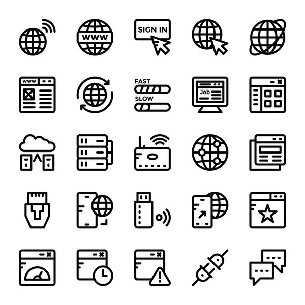 Internet Line Icons 5