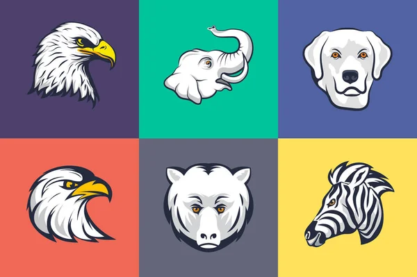 Animales Aves Ilustraciones Blanco Negro — Vector de stock