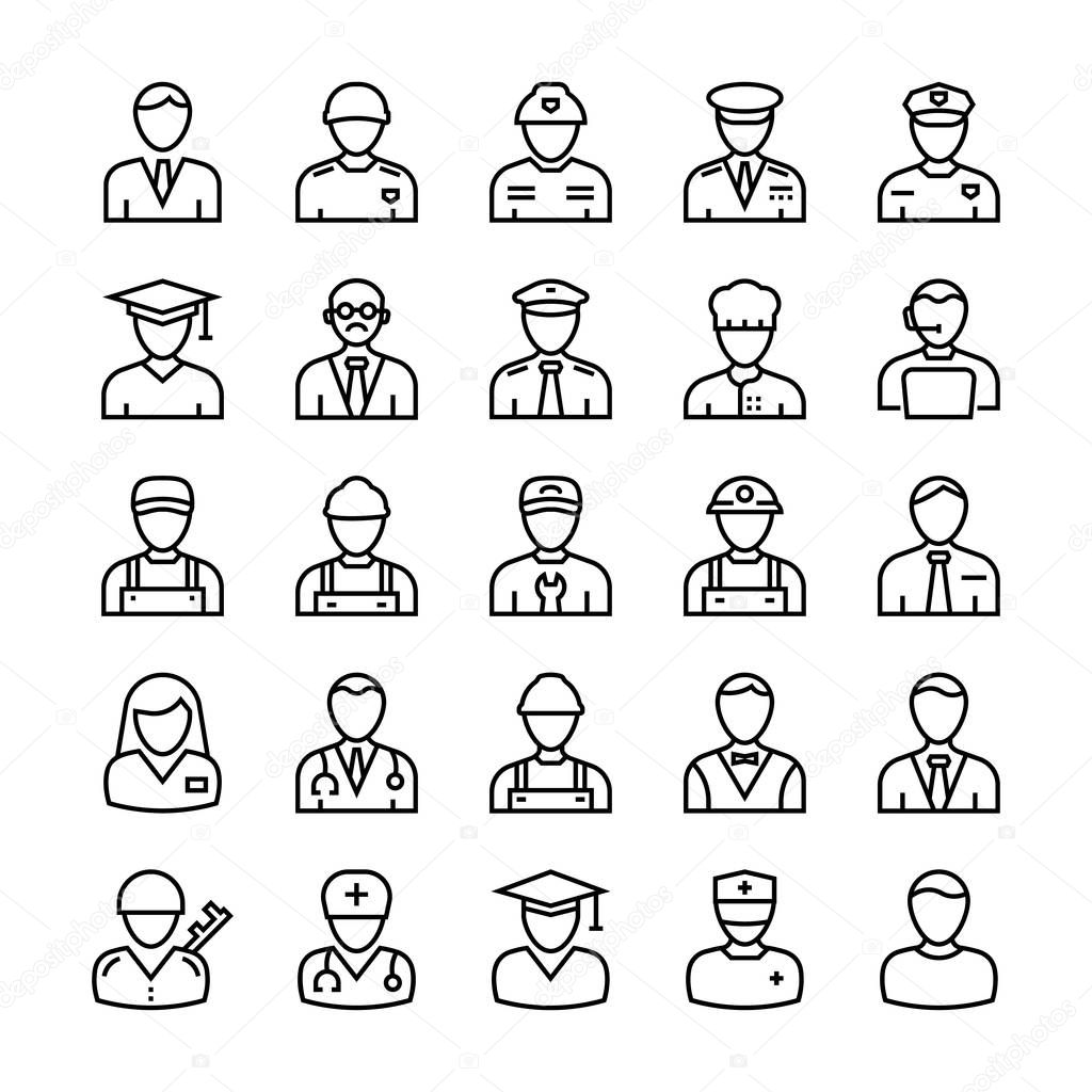 Professions Line Icons 1