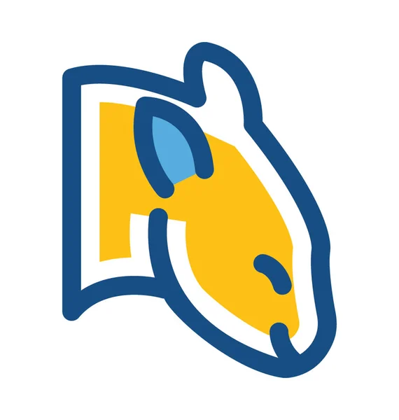 Fox icono de vector de color — Vector de stock