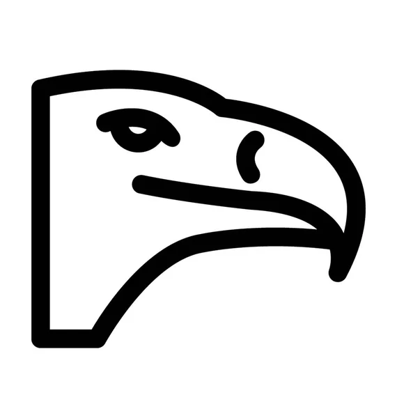 Adler-Linienvektorsymbol — Stockvektor