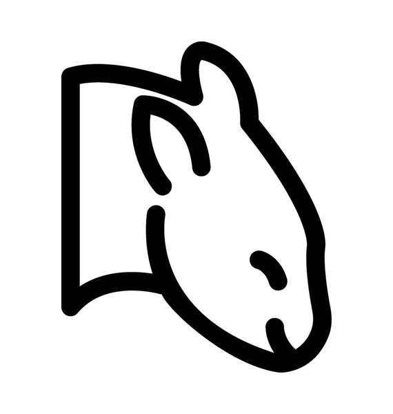 Fox Line wektor ikona — Wektor stockowy
