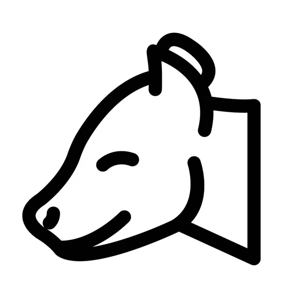 Chihuahua-Linienvektorsymbol — Stockvektor