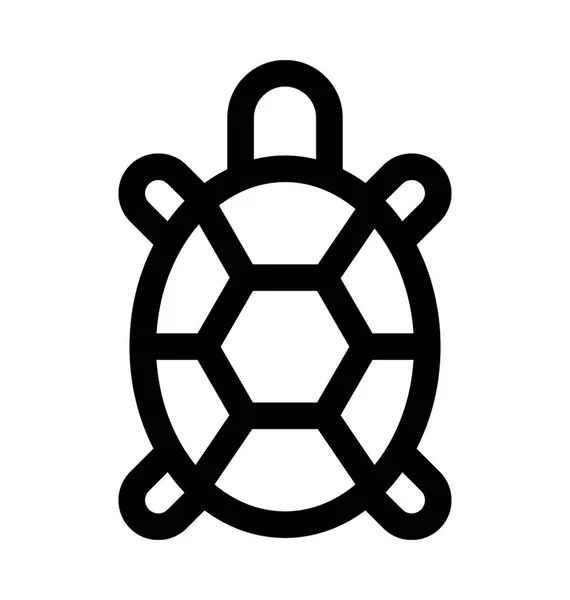 Żółw linii wektor ikona — Wektor stockowy