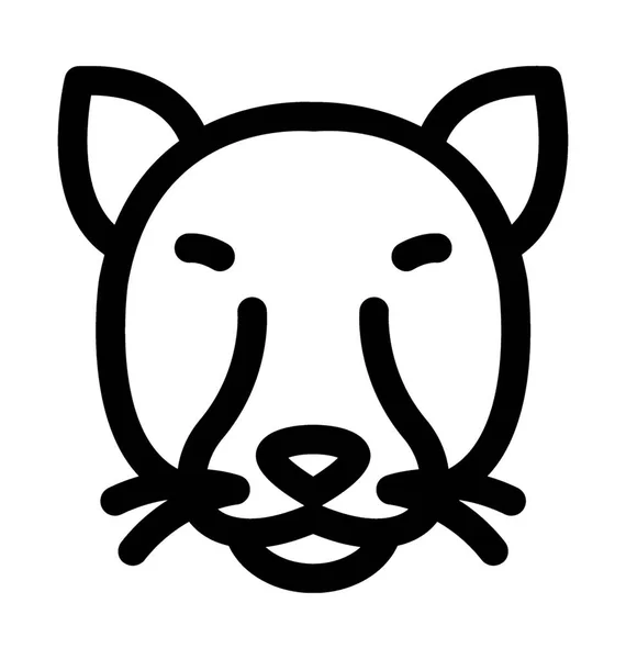 Icona vettoriale della linea Cat — Vettoriale Stock