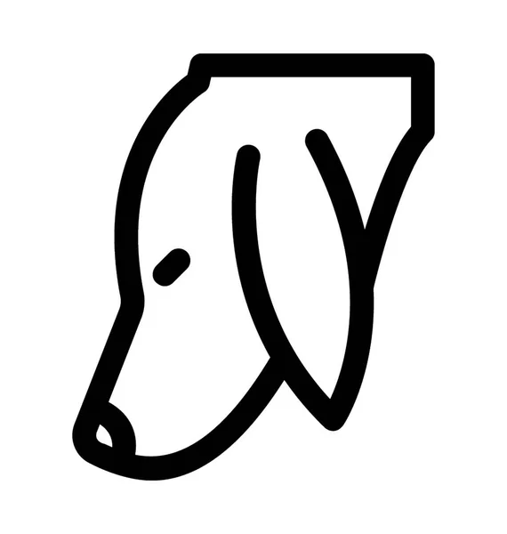 Dog Line Vector Icon — Stock Vector