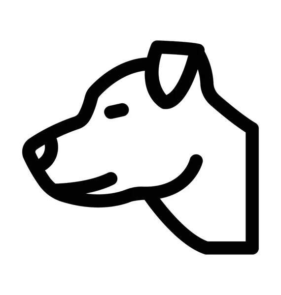 Hond lijn Vector Icon — Stockvector