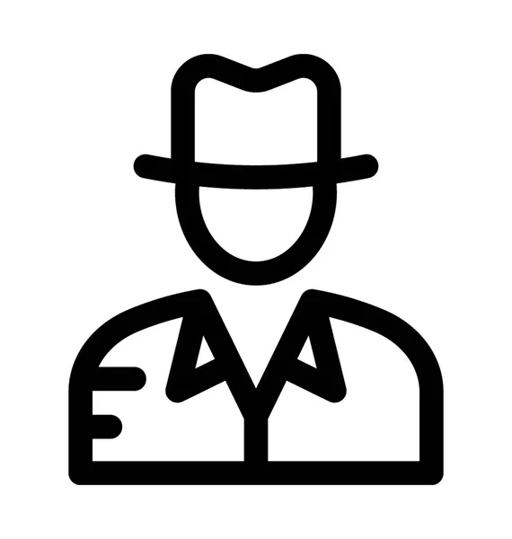 Icône vectorielle Gentleman Line — Image vectorielle