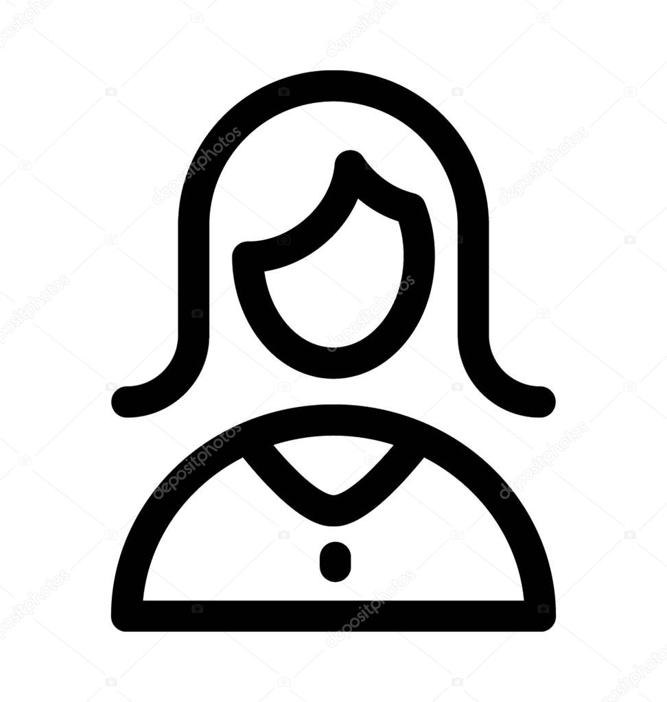 Lawyer Line Vector Icon
