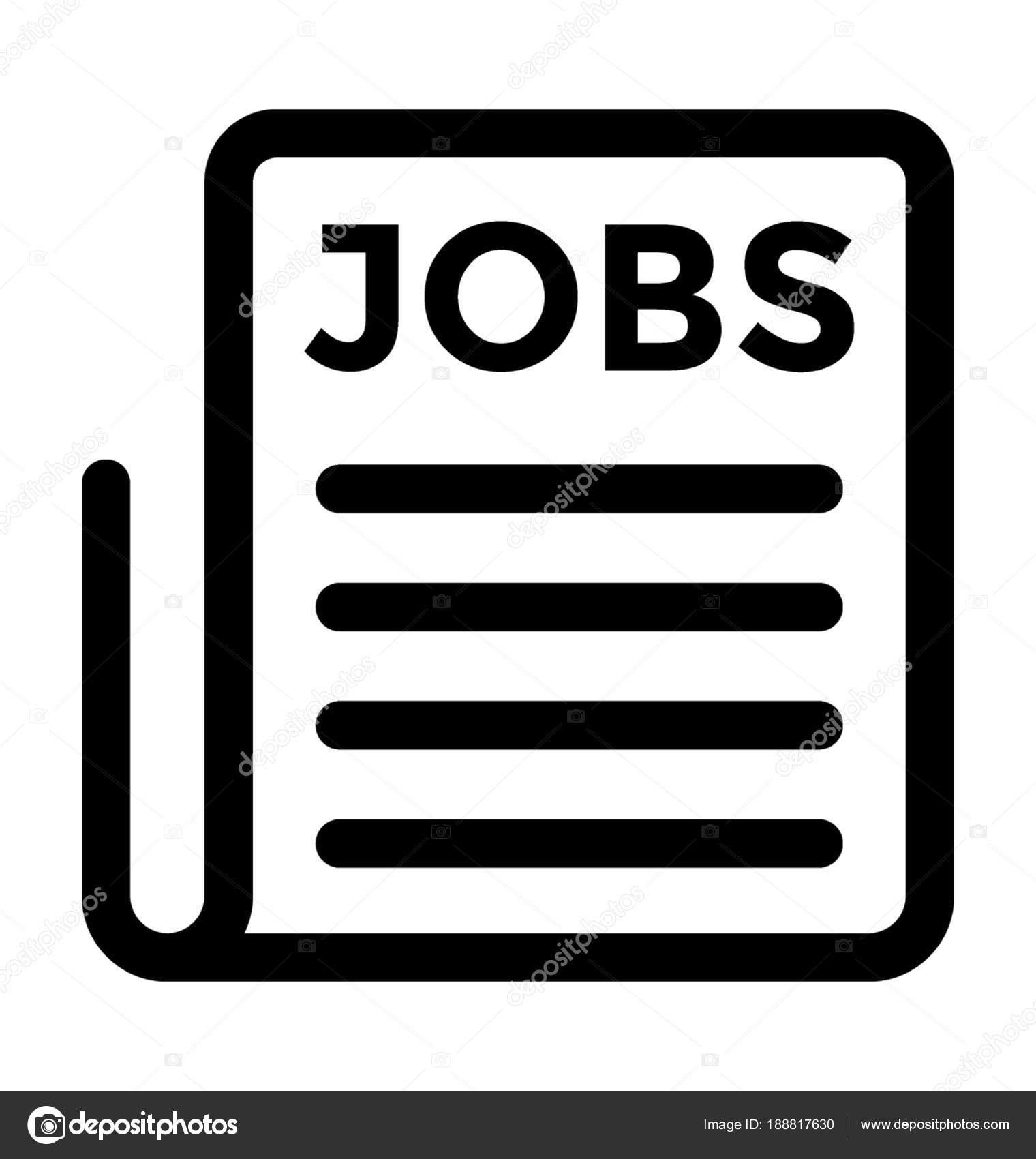 Jobs Post Line Vector Icon Vector Image By C Prosymbols Vector Stock