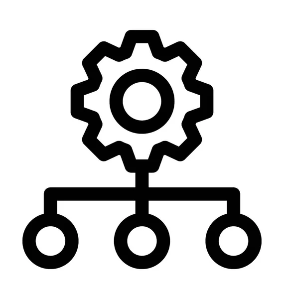 Projeto Scheme Line Vector Icon — Vetor de Stock