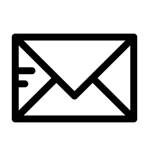 Linha Email Vector Icon — Vetor de Stock