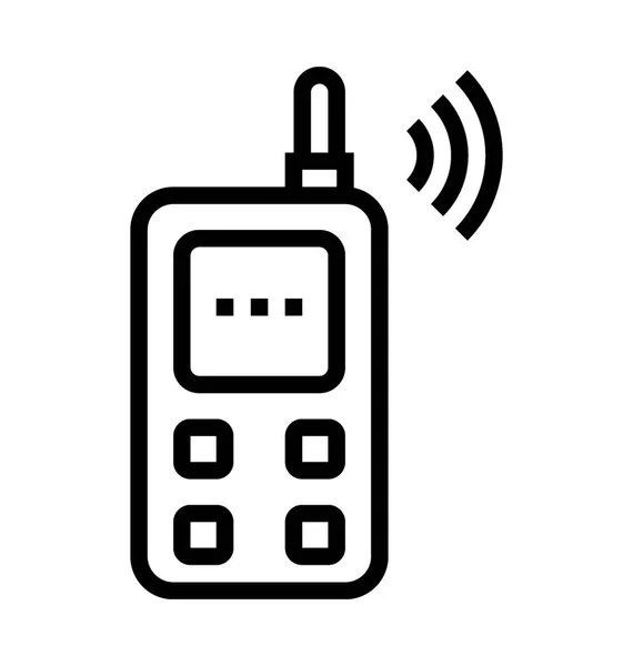 Walkie Talkie Line Vector Icon — Stock Vector