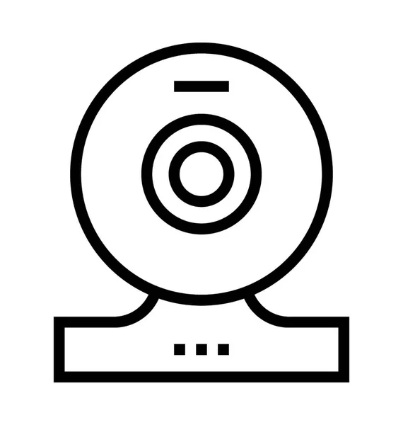 Webcam Zeilenvektorsymbol — Stockvektor