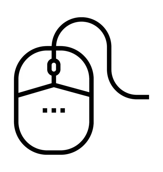 Иконка Вектора Линии Мыши Компьютера — стоковый вектор