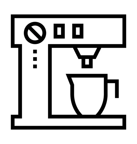 Máquina Café Vector Icono — Archivo Imágenes Vectoriales