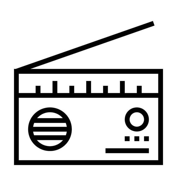 Radyo Satırı Vektör Simgesi — Stok Vektör
