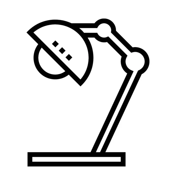 Дослідження Лампа Лінії Векторної Icon — стоковий вектор